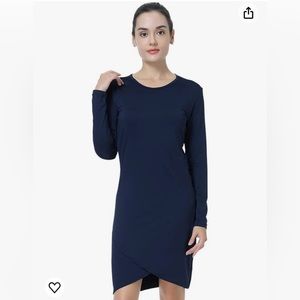 NWT Bele Roy Long Sleeve Crew Neck Casual Dress for Women Bodycon size Medium